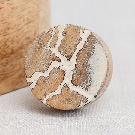 Natural Wooden Round Dresser Knobs Online